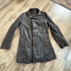G Star Raw Black Leather Jacket